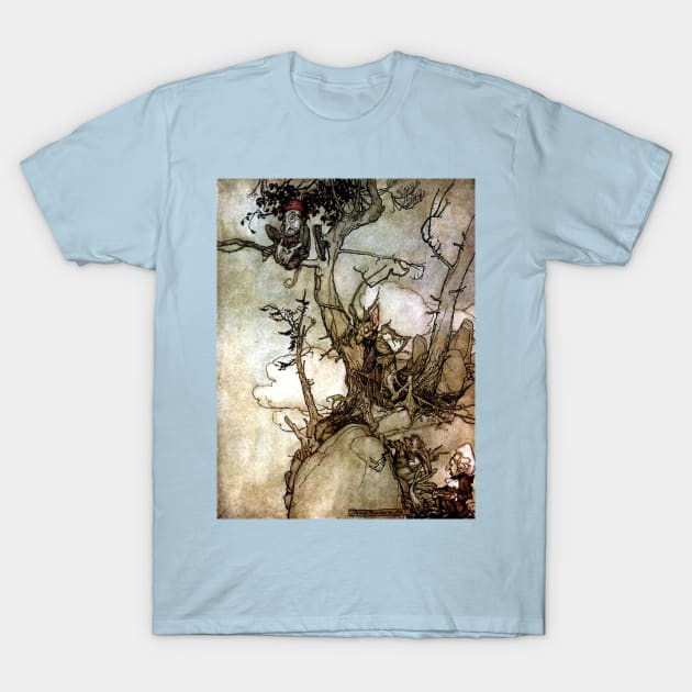 The Catskill Mountains - Arthur Rackham T-Shirt by forgottenbeauty